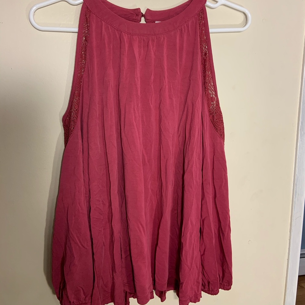 Dark pink blouse